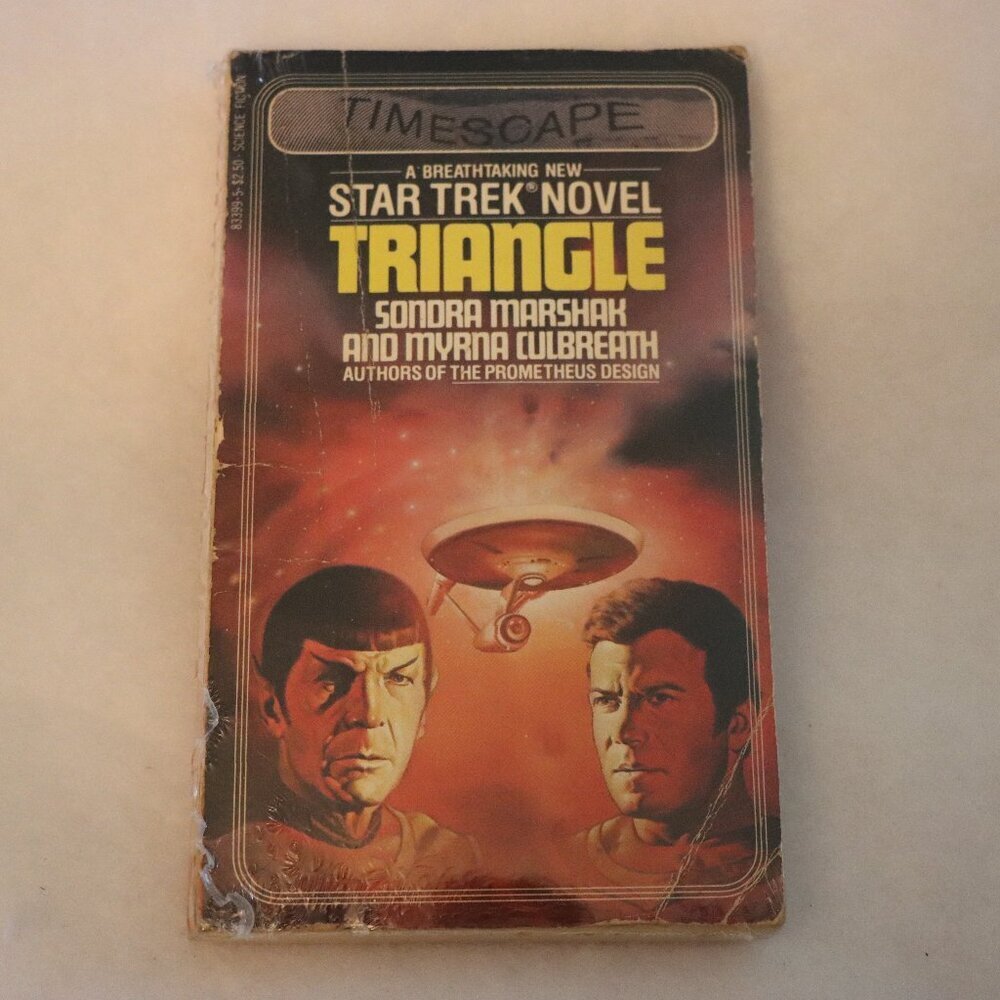 Triangle Novel by Myrna Culbreath and Sondra Marshak, Star Trek Paperback book